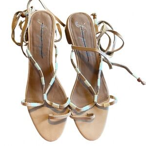 New Free People 10 / 10.5 Ankle Wrap Sandals Gladiator